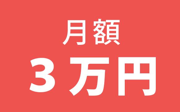 月額3万円